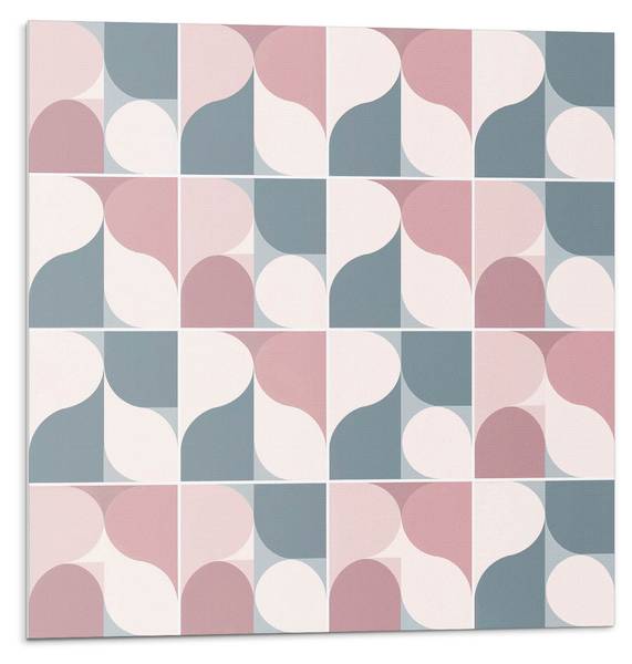Fliesen Formen Abstrakt 4er Set 50 x 50 cm
