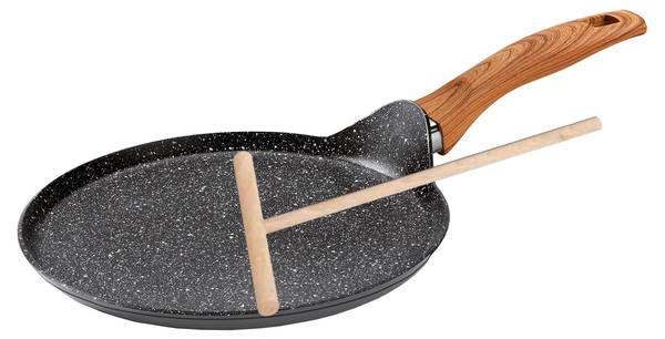 Crêpes-Pfanne Back to Nature Aluminium - Griff in Holzoptik