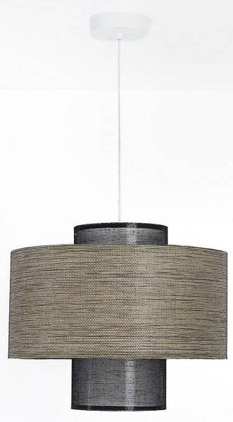 Hängeleuchte Twin Beige - Schwarz