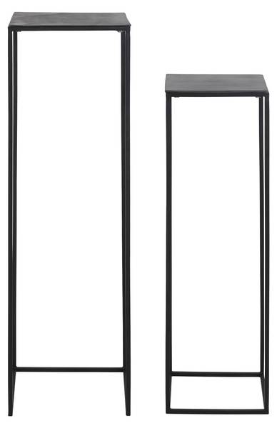 Säule Boca Schwarz - Eisen - 35 x 120 x 35 cm