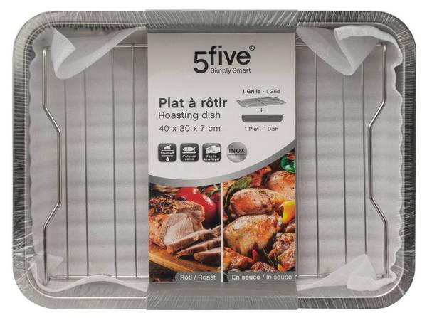 Rotisserie-Gericht BASIC Silber - Metall - 29 x 7 x 39 cm