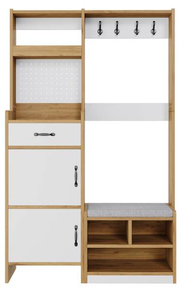 Garderobenset BAZoom457 Ⅳ Braun - Holzwerkstoff - 180 x 109 cm