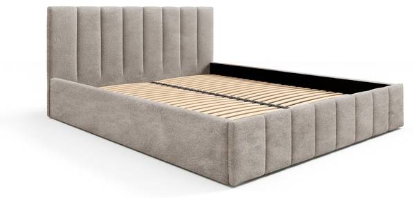 Polsterbett EYLA Beige - Breite: 160 cm