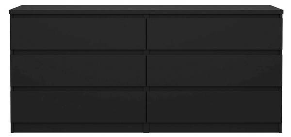 Kommode Ingrid Schwarz - Holzwerkstoff - 154 x 70 x 50 cm