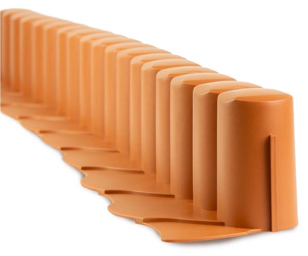 Gartenpalisade IPAL Orange - Kunststoff - 12 x 10 x 302 cm