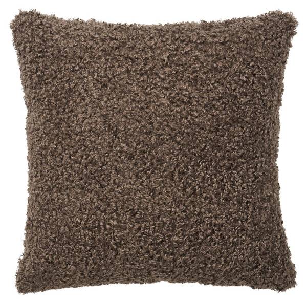 Sierkussen Lotte grijs - deels massief hout - 1 x 45 x 45 cm