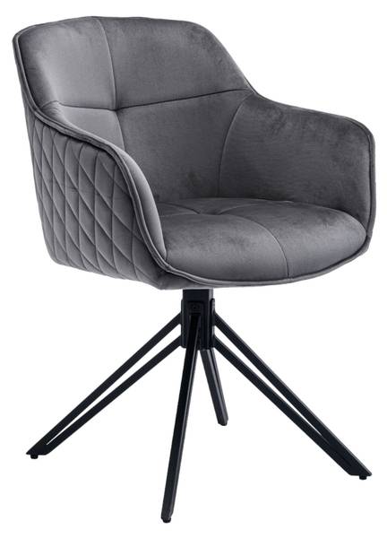 Essgruppe Miri Grau - Eiche - 76 x 100 cm