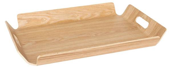 Plateau WILLOW Beige - Massivholz - 35 x 4 x 45 cm
