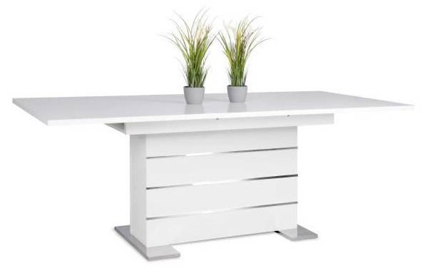Table extensible 6-8 personnes - Rectang Blanc