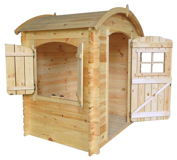 Kinderspielhaus M505 Beige - Fichte - 130 x 112 x 106 cm