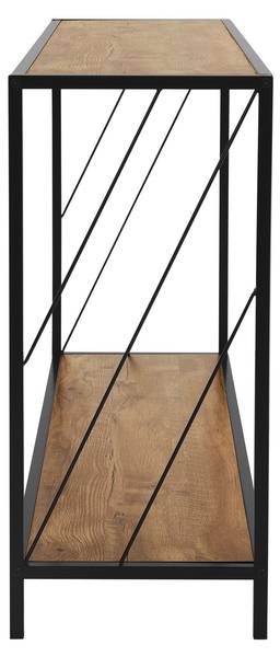 Konsolentisch 490014875 Schwarz - Braun - Samt - 34 x 75 x 120 cm