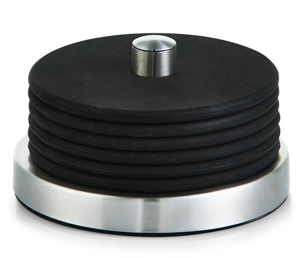 Glasuntersetzer-Set, 7-tlg Schwarz - Metall - 10 x 6 x 10 cm