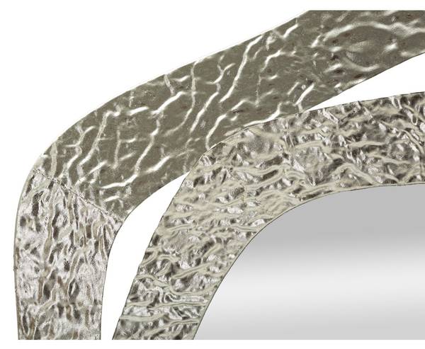 Gerahmter Spiegel VKH509 Silber - Metall - 66 x 75 x 6 cm