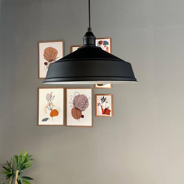 Pendelleuchte SLCarmelo Schwarz - Metall - 35 x 18 x 35 cm