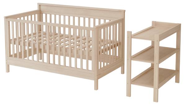 Babybett SafeNatur Ⅰ Braun - Kiefer - 75 x 90 x 185 cm