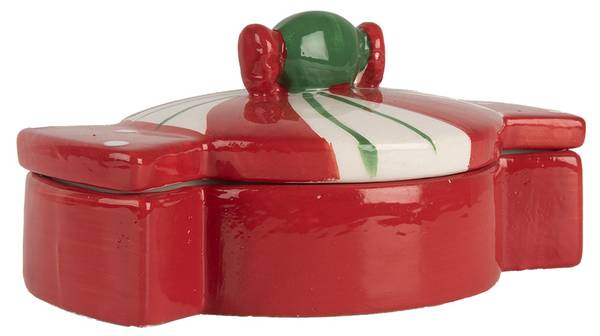 Vorratsglas Christmas 50119 Rot - Keramik - 10 x 8 x 14 cm