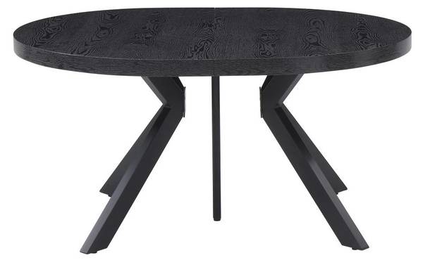 Ausziehbarer Tisch KOMONI Schwarz - Holz teilmassiv - 120 x 76 x 300 cm