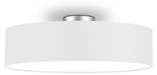 Stoff Deckenlampe Ø 50cm Weiß Weiß