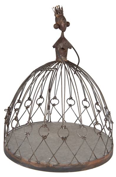 Pflanzenhalter Lilysi Braun - Metall - 44 x 57 x 44 cm