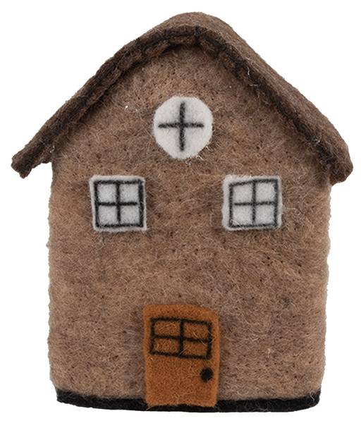 Dekorationsfigur Haus Xmas&Calvin Braun - Textil - 7 x 14 x 12 cm