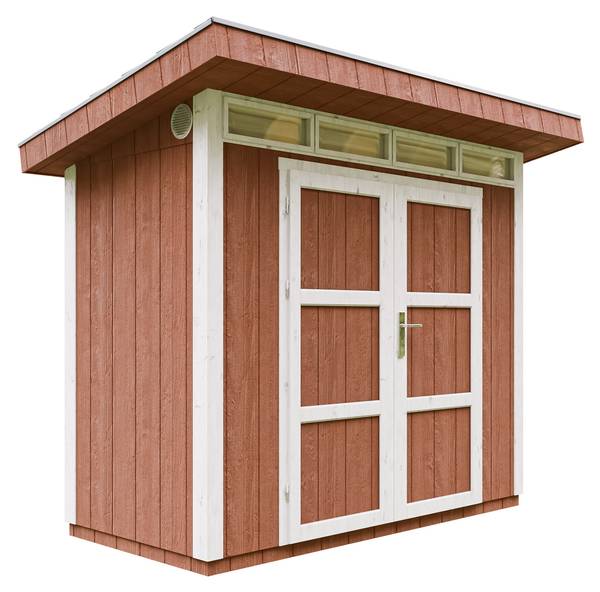 Gartenhaus mit Boden M901AR Rot