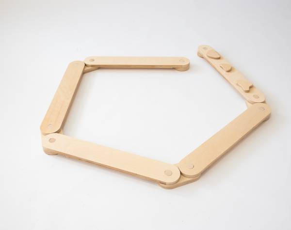 Balancebalken 11-teilig CLMN001 Beige - Birke - 9 x 1 x 59 cm
