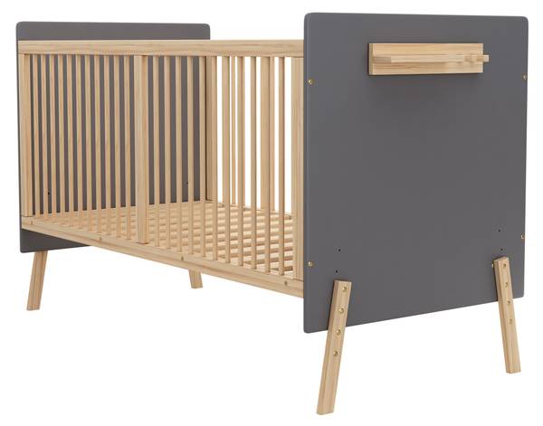 Babybett SafeWoody Blau - Massivholz - 70 x 86 x 140 cm