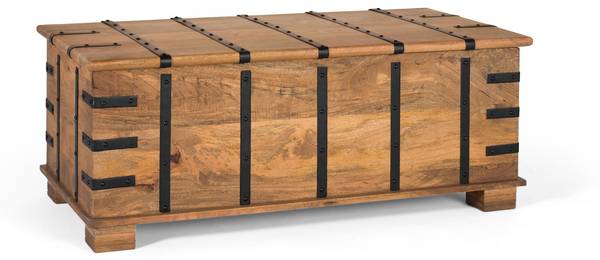 Koffertisch 1916 Braun - Massivholz - 120 x 46 x 60 cm