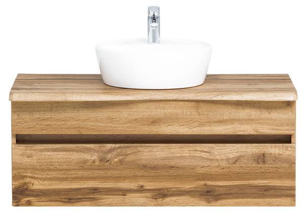Waschtisch VIDAGO-03-3 Braun - Holzwerkstoff - 101 x 55 x 52 cm
