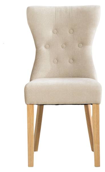 Esszimmerstühle BenchAir 2er-Set Beige - Chenille - 63 x 92 x 45 cm
