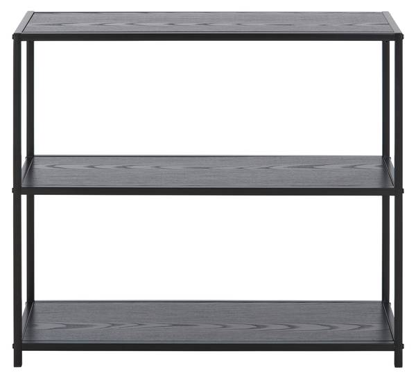 Regal BASTIAN Schwarz - Holzwerkstoff - Metall - 77 x 68 x 30 cm