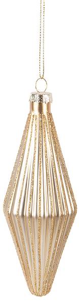 Weihnachtskugel Xmas 51247 Gold - Glas - 5 x 15 x 5 cm