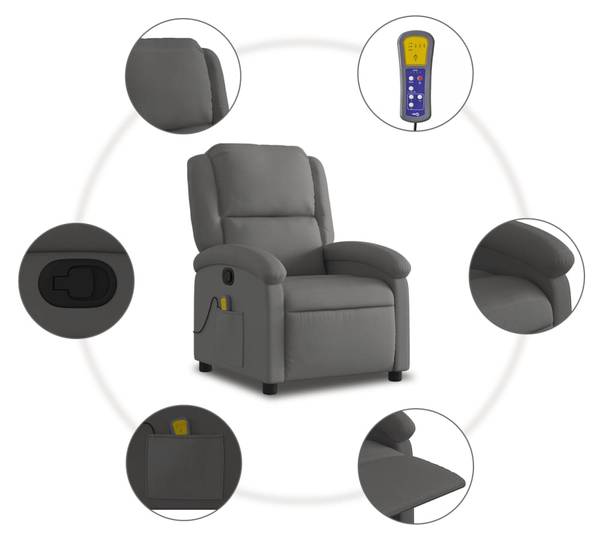 Massagesessel 3032410-2 Grau