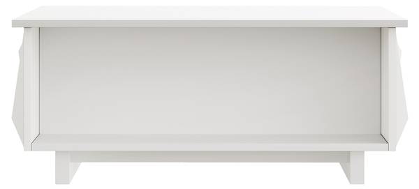 Couchtisch Eurynom Ⅰ Weiß - Holzwerkstoff - 95 x 40 x 67 cm
