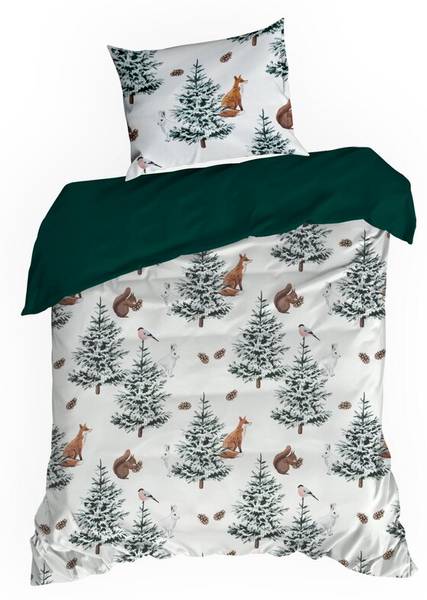 Bettwäsche ROLAND 3-teilig Weiß - Textil - 220 x 1 x 200 cm