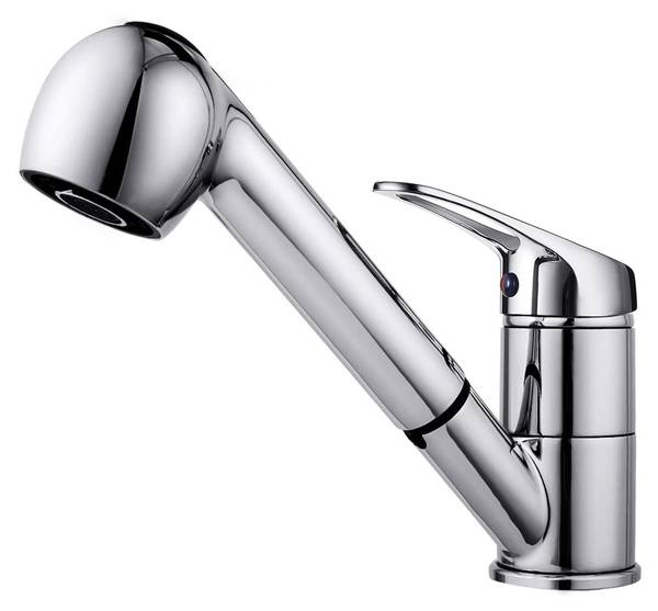 Küchenarmatur Spültischarmatur KF131 Silber - Edelstahl - 24 x 8 x 36 cm