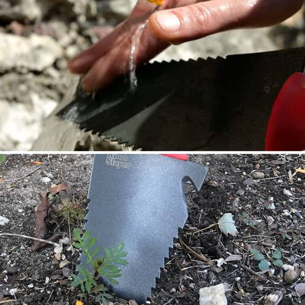 Root Slayer Handschaufel Grau - Metall - 9 x 33 x 3 cm