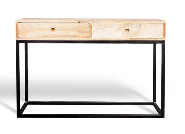 Konsole Austin Beige - Holz teilmassiv - 41 x 79 x 118 cm