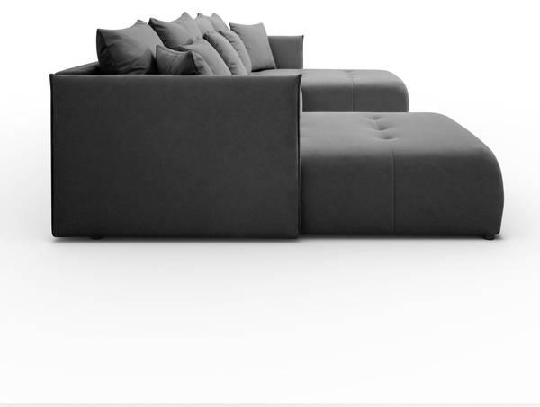 Ecksofa APOLLO U mit Schlaffunktion Grau - Polyester - 348 x 93 x 188 cm