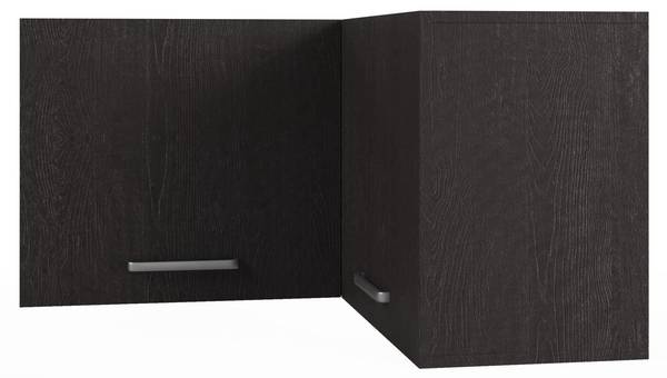 Küchenoberschrank Modul O7 Schwarz - Holzwerkstoff - 96 x 53 x 96 cm