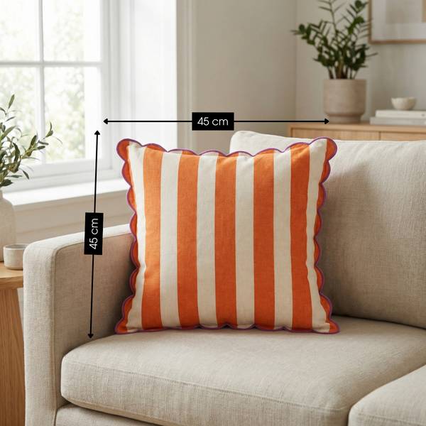 Sierkussen MEMIHO111400036 oranje - textiel - 45 x 10 x 45 cm