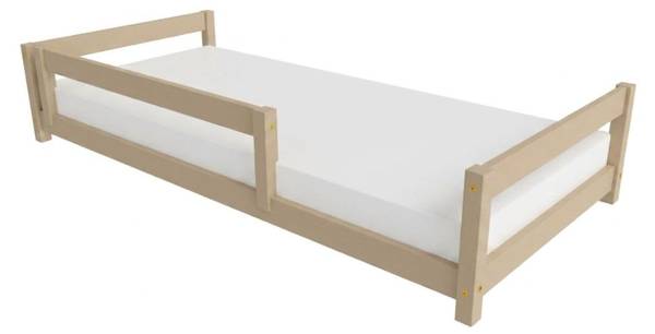Kinder Einzelbett LUCKY 5 Beige - 128 x 188 cm