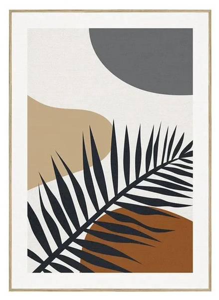 Wandbild HH-806022 2er-Set Holz teilmassiv - 51 x 71 x 6 cm