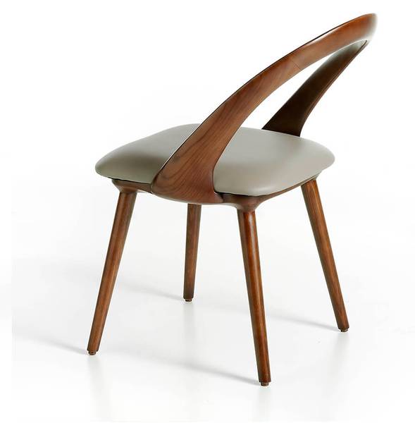 Stuhl 4063 Braun - Grau - Strukturstoff - Kunstleder - Kunstharz - 53 x 78 x 59 cm