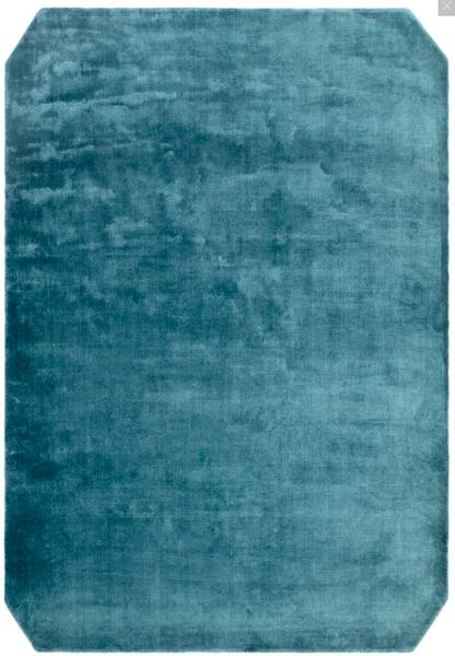 Wohnzimmerteppich aus Viskose SHAFT Türkis - 160 x 230 cm