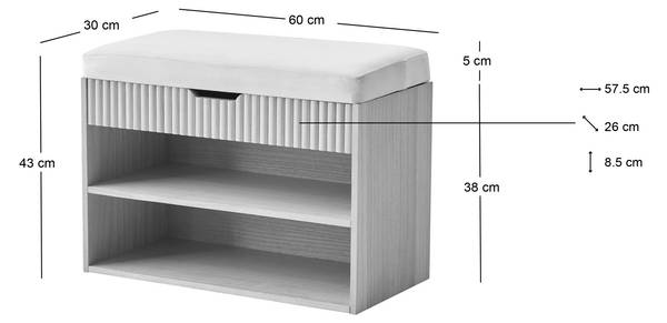 Schuhschrank KUBO Grün