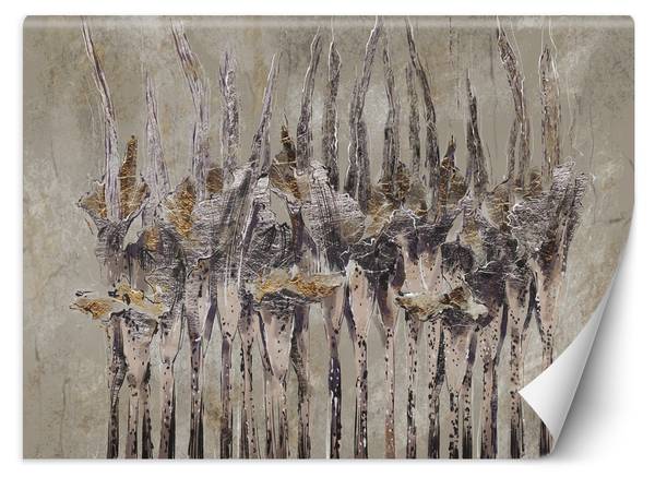 Fototapete Abstrakt Blumen Pflanzen 200 x 140 cm