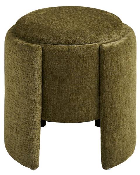 Pouf Folva Grün - Textil - 42 x 44 x 42 cm