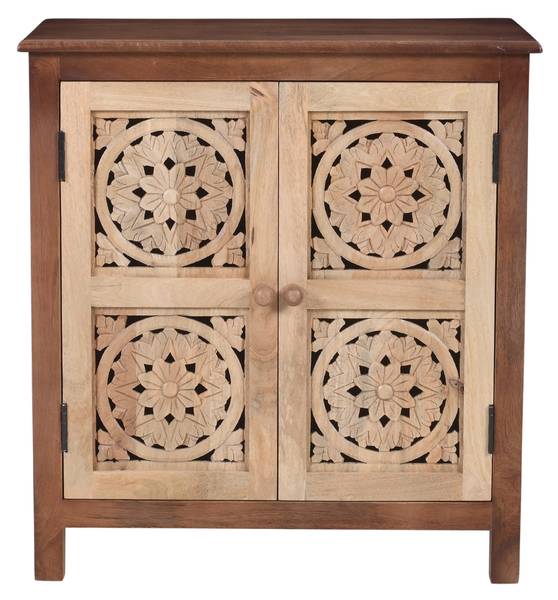 Aufbewahrungsschrank CHENNAI Braun - Massivholz - 70 x 75 x 35 cm