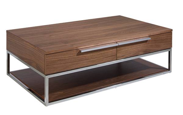 Couchtisch 2114 Braun - Holzwerkstoff - Holz teilmassiv - 120 x 37 x 70 cm